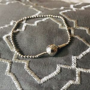 Pandora Sterling Silver Beaded Essence Bracelet